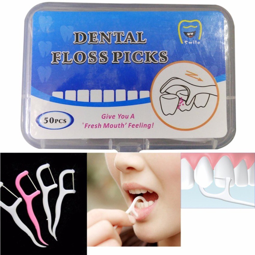 Tăm chỉ nha khoa cho răng trắng sạch