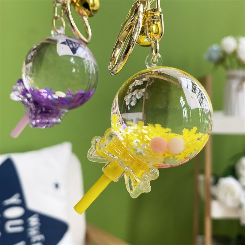 Móc Khóa Hình Kẹo Mút Bằng Acrylic Sáng Tạo