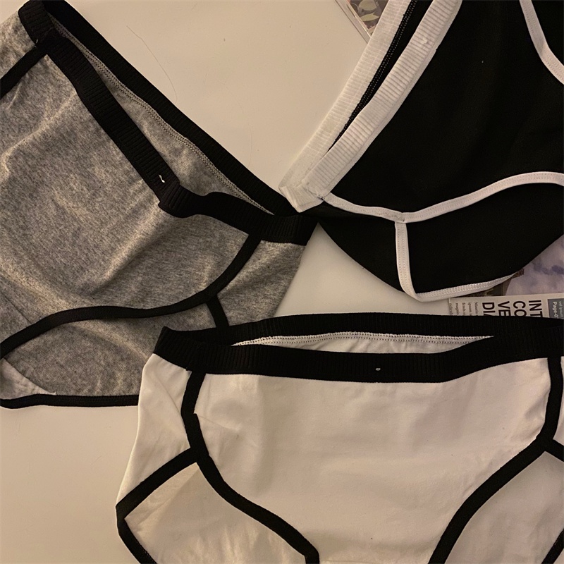 Quần Lót Cotton Đáy Cotton Thoáng Khí Kháng Khuẩn Thoải Mái Không Đường May Cho Nữ