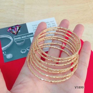 Vòng ximen mạ vàng 18k mắt trúc cao cấp