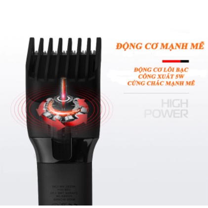 HÀ NỘITông đơ cắt tóc chuyên nghiệp không dây, sạc  nhanh  lưỡi gốm Kemei 1245 - Hàng chính hãng