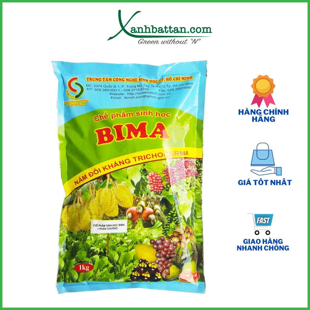 Chế phẩm sinh học TRICHODERMA BIMA 1 Kg