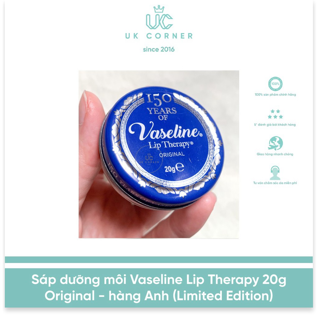 [Mã giảm giá] Sáp dưỡng môi Vaseline Lip Therapy 20g hàng Anh (UK)