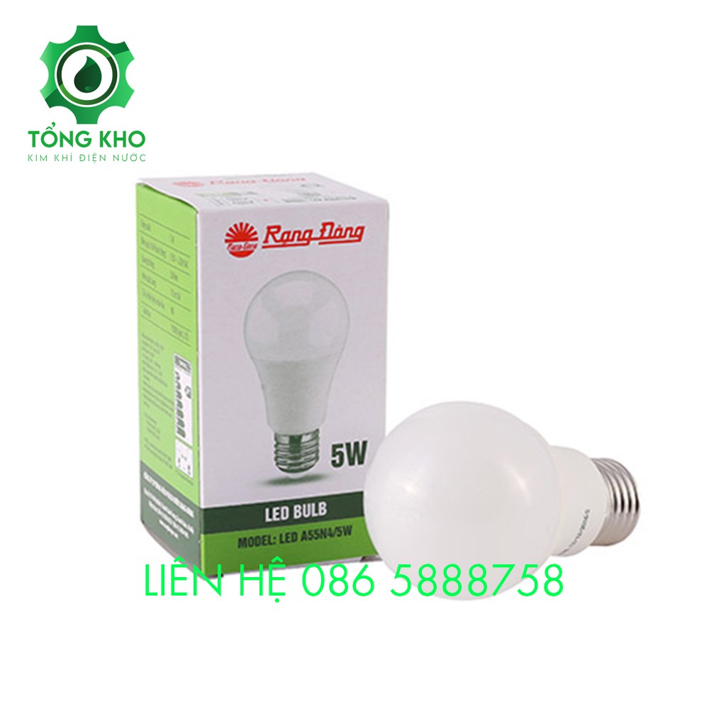 Đèn Led Buld tròn Rạng Đông 3W, 5W, 7W, 9W, 12W - Tổng kho kim khí điện nước