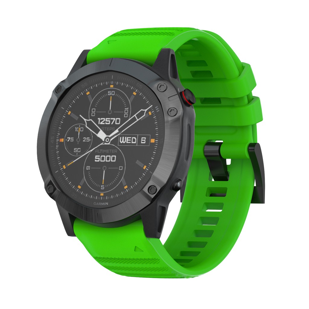 Dây Đeo Đồng Hồ Silicon Tháo Lắp Nhanh Cho Garmin Fenix 6X/6X Pro/Fenix 5X/5X Plus/Fenix 3/3 hr/Quatix 3/Descent Mk1