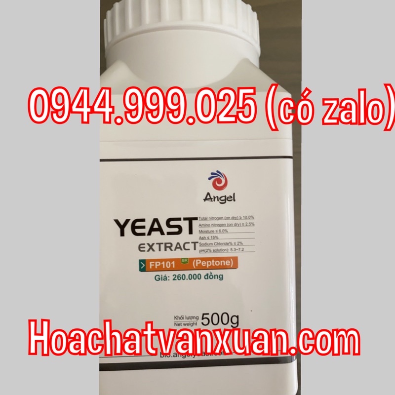 YEAST EXTRACT, peptone 500g FP101 đông trùng hạ thảo nuôi cấy vi sinh pepton angel