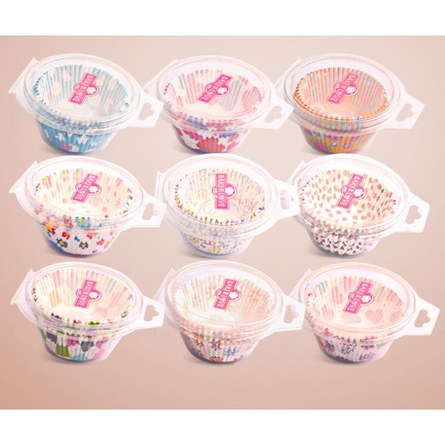 Khuôn Giấy Mềm Cupcake Chống Dính Họa Tiết Dễ Thương - BB07