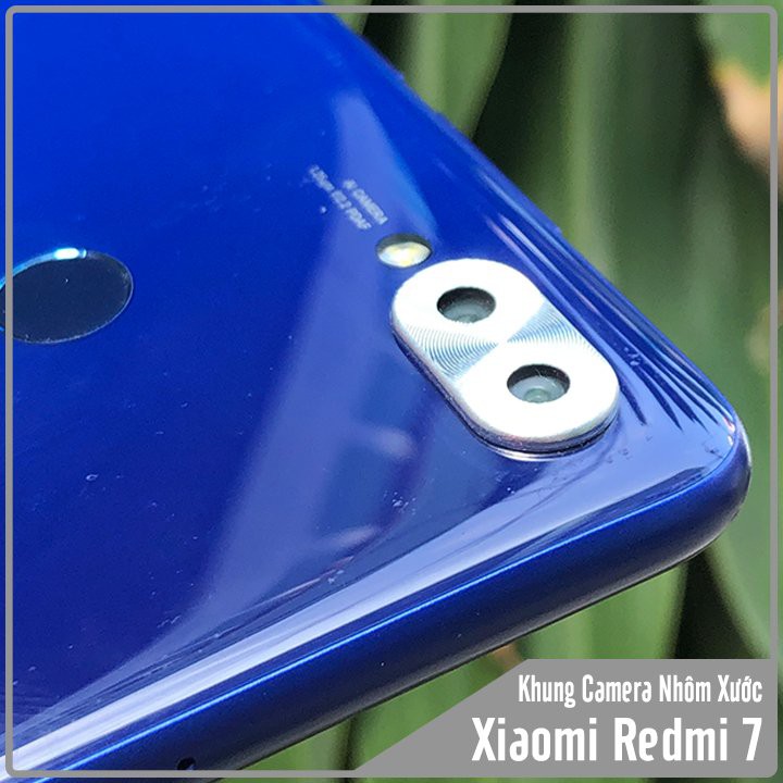 Khung Camera nhôm xước Xiaomi Redmi 7 chống trầy, bảo vệ Camera