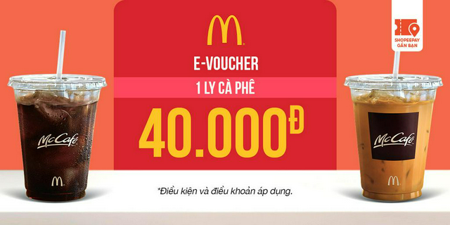 E-Voucher McDonald's 1 ly Cà phê