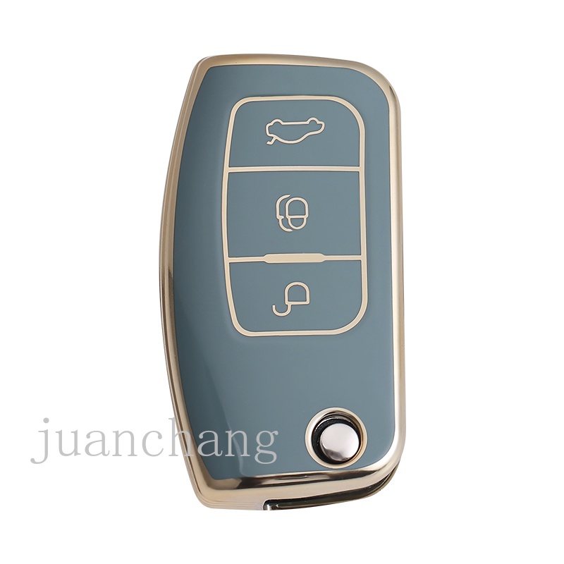 Vỏ chìa khóa điều khiển từ xa bằng TPU mềm 3 nút cho Ford Fiesta Focus 2 Ecosport Kuga Escape Falcon B-Max C-Max Eco Sport Galaxy