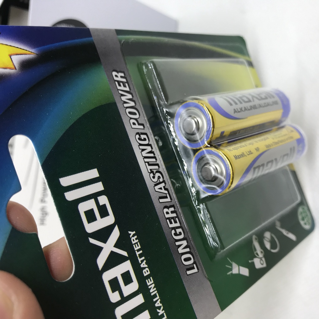 Pin tiểu AA (xanh) Alkaline Maxell vỉ 2 viên - Giá tốt nhất thị trường
