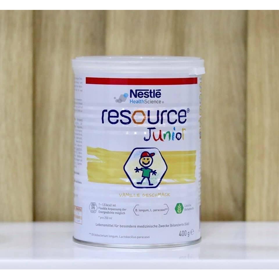 Sữa  tăng cân, phát triển chiều cao thể chất cho bé Resource Junior Nestle chuẩn Đức 400g