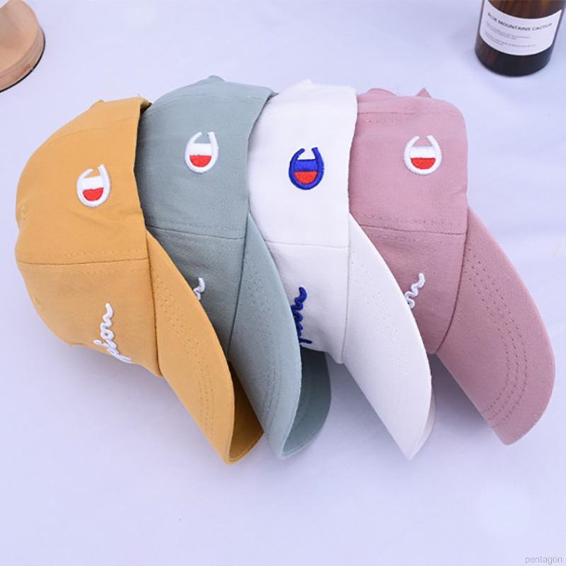 Mũ lưỡi trai che nắng thêu chữ thời trang năng động cho bé