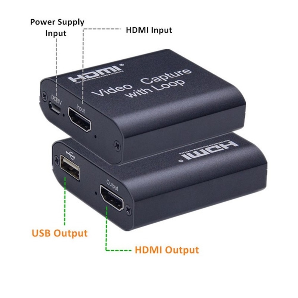 Thiết Bị Ghi Âm Cho Máy Tính PS4 Chuyển Đổi HDMI 4K Sang USB 2.0