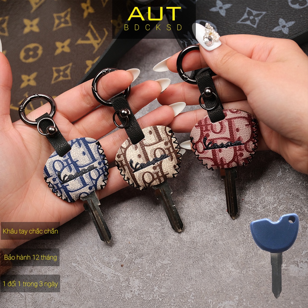 Bao da bảo vệ chìa khóa Piaggio Vespa Primavera Sprint Lx S Lxv Liberty Zip Fly Dior khâu tay móc Apple