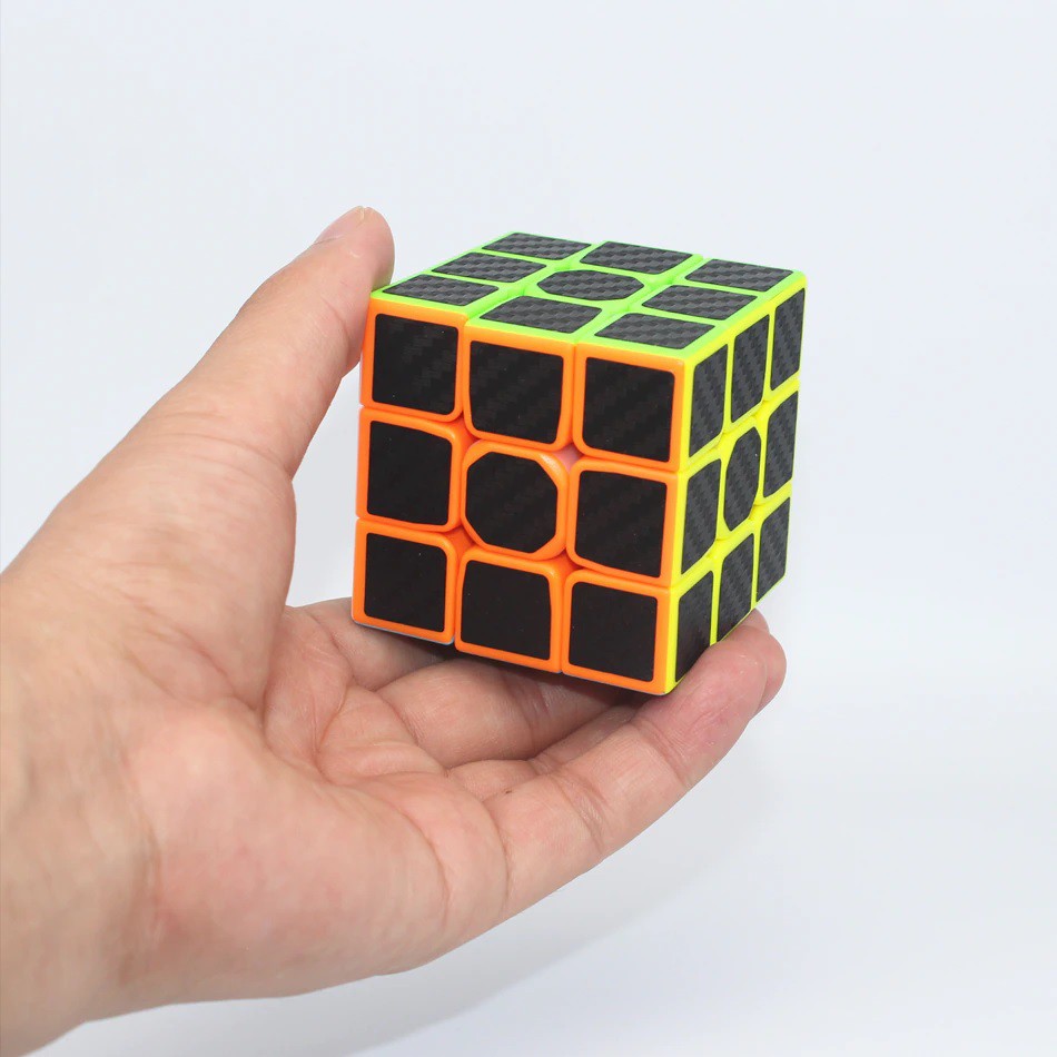 Đồ chơi Rubik Qiyi Carbon 3x3 đa sắc - rubik 3 tầng lập phương phát triển trí não IQ