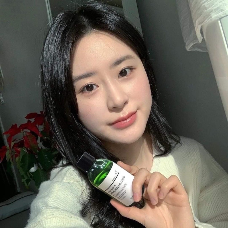 Toner Tẩy Da Chết Thu Nhỏ Lỗ Chân Lông AHA BHA Home peeling liwuid - Reason A Beauty 125ml nước hoa hồng MINA BEAUTY