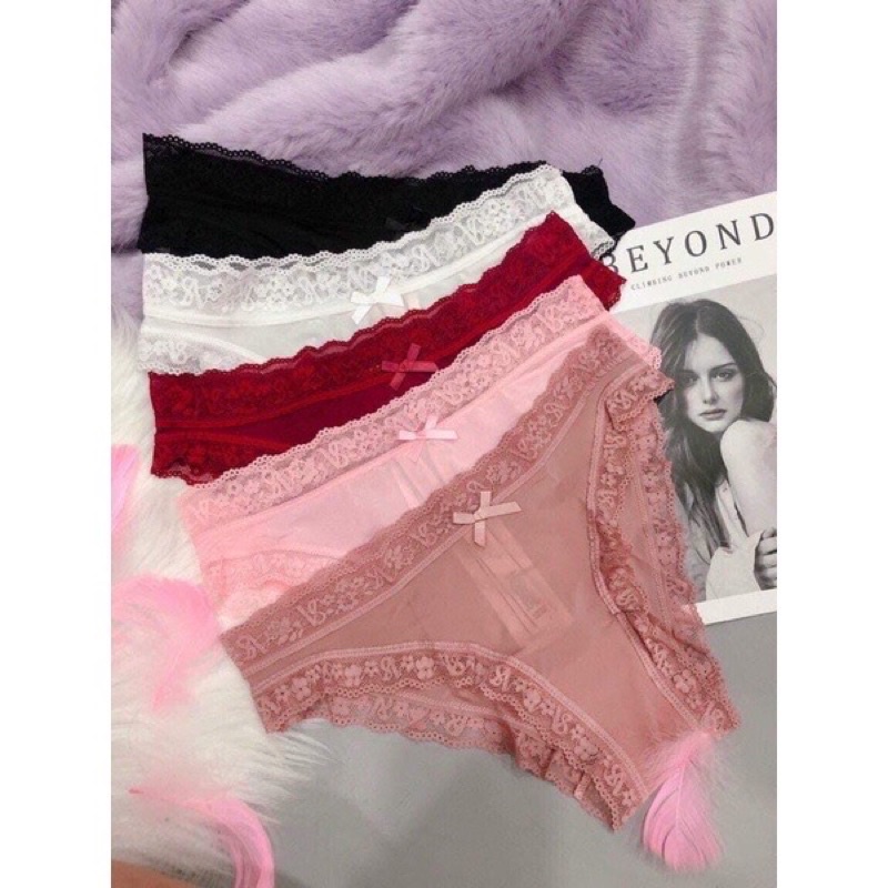 ♥️ Quần Lót Nữ ♥️Quần lót su phối ren Vic cao câp siêu mát lạnh