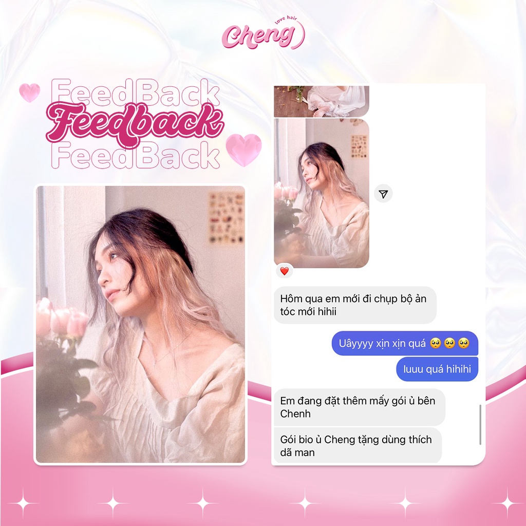 Thuốc nhuộm tóc TÍM SỮA Chenglovehairs, Chengloveshair, Chengloveshairs, Chenglovehair