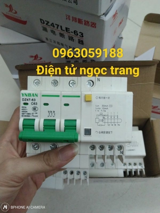 Aptomat chống giật 3 pha C63A