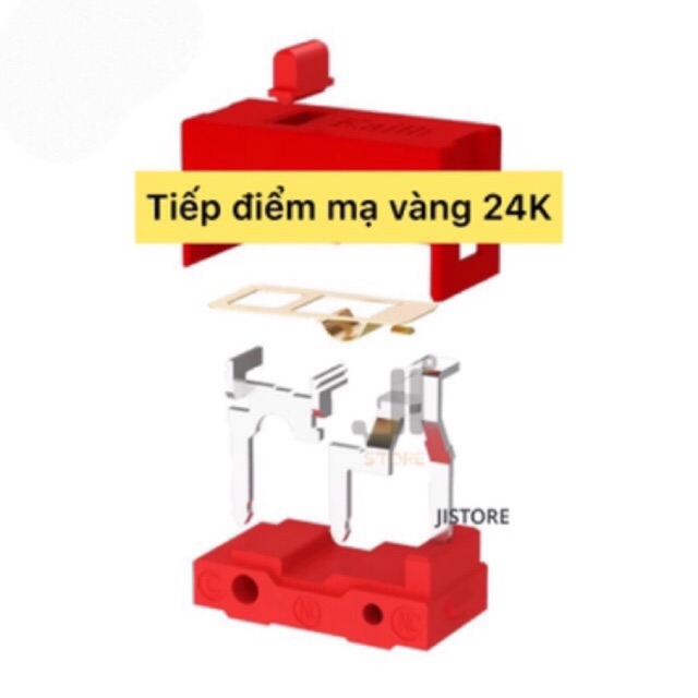 Nút bấm chuột Kailh RED Chính hãng tiếp điểm mạ vàng 24K - trái/phải tuổi thọ 60 triệu click Kailh GM RED 60M Life