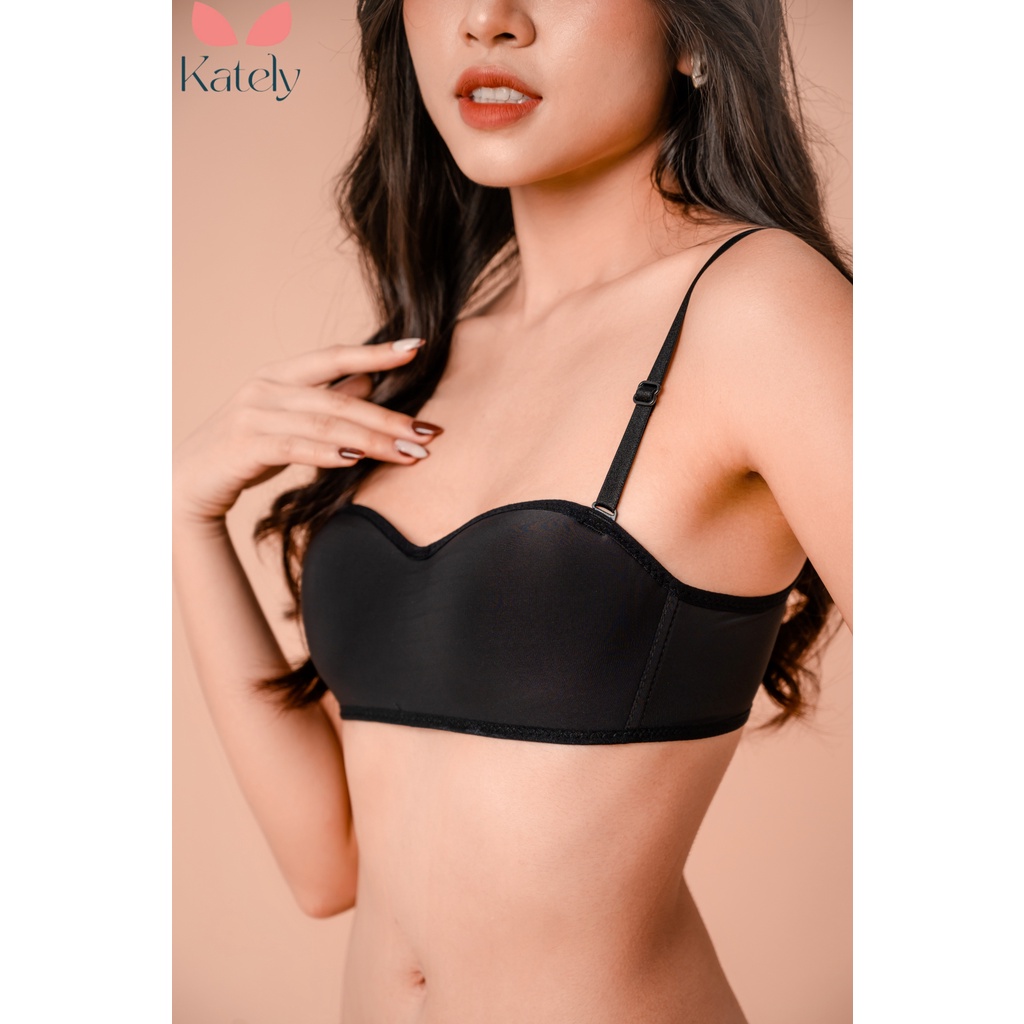 Áo lót quây ngang chống tụt Kately không gọng, dây dẹt thời trang cao cấp, tôn vòng 1 gợi cảm quyến rũ AL001 | BigBuy360 - bigbuy360.vn