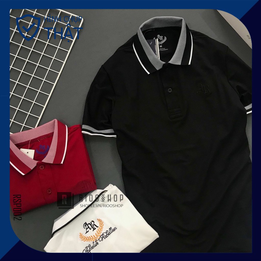 Áo thun polo, áo phông nam có cổ polo form rộng đẹp, hàng cao cấp xịn AR RSP002AV có size lớn big size xxl Riooshop | BigBuy360 - bigbuy360.vn