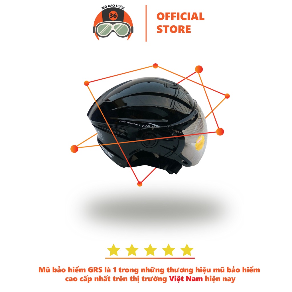 Combo 2 mũ bảo hiểm chính hãng grs a737k