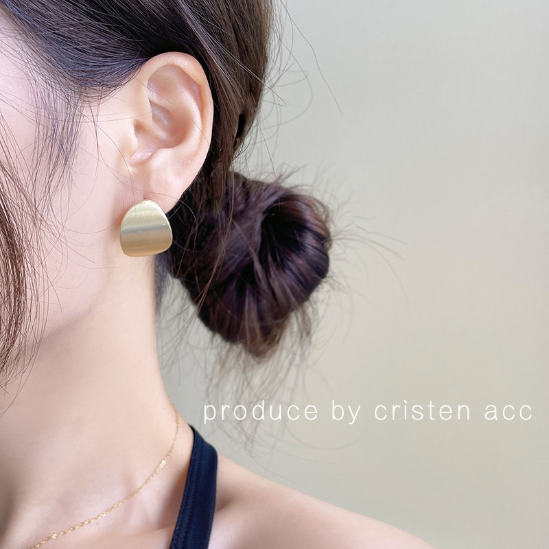 Bông Tai Kim Loại Thời Trang Hàn Quốc Dành Cho Nữ