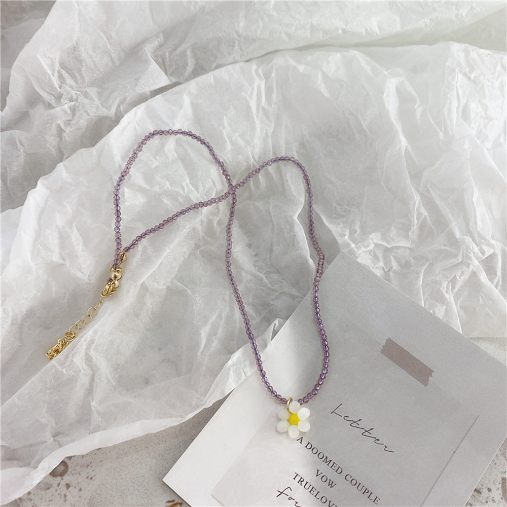 vòng cổ Mặt Hình Hoa Chất Liệu Acrylic Cho Nữ