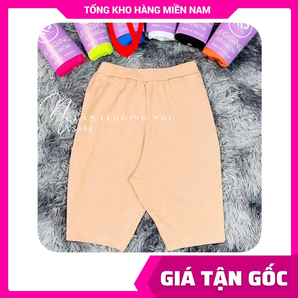 Quần thun đùi lửng Rainbow cho nữ chất thun co giãn lên phom siêu ôm dáng Quần ngố nữ TS394