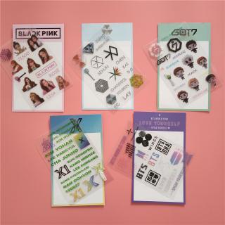 Nhãn dán trang trí in chữ blackpink