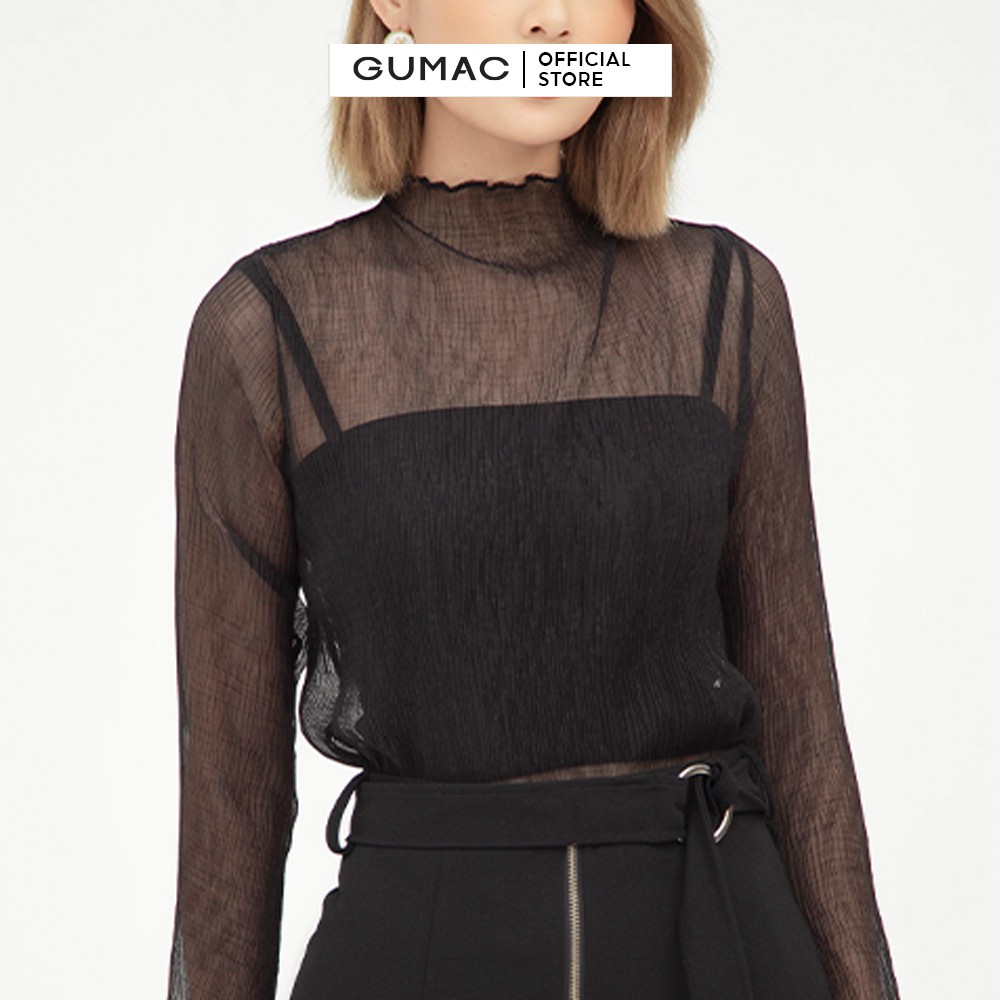[Mã WABRGM11 giảm 10% đơn 250K] Áo kiểu nữ tay dài GUMAC AB591 [Không kèm áo trong | BigBuy360 - bigbuy360.vn