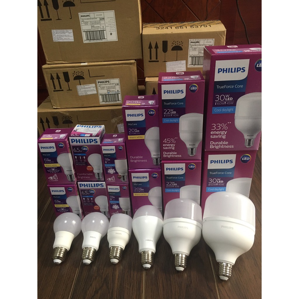 Bóng đèn Led Bulb Philips MyCare E27 A60 - 4w, 6w,8w,10w,12w [HÀNG CHÍNH HÃNG]. Tiết kiệm điện, chất lượng sáng cao