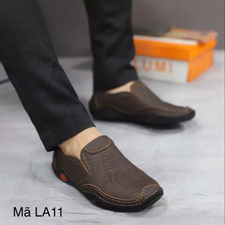Giày da bò dập vân cá sấu Lumi
