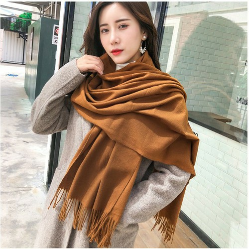 (sỉ SLL) Khăn choàng cashmere len mịn QC nhiều màu. VIDEO THẬT, giao nhanh