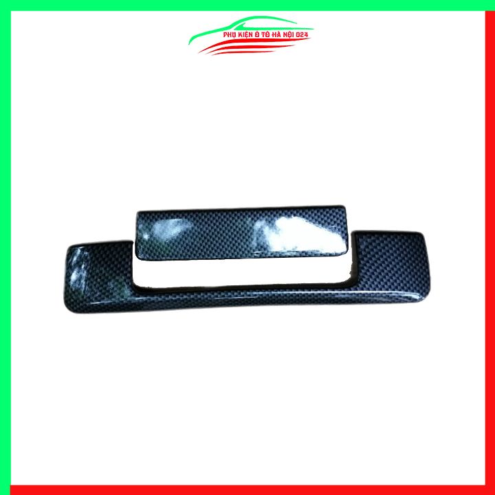 Ốp tay mở cốp Ranger 2016-2021 5 chi tiết không chìa khóa vân Cacbon trang trí xe chống va đập hiệu quả