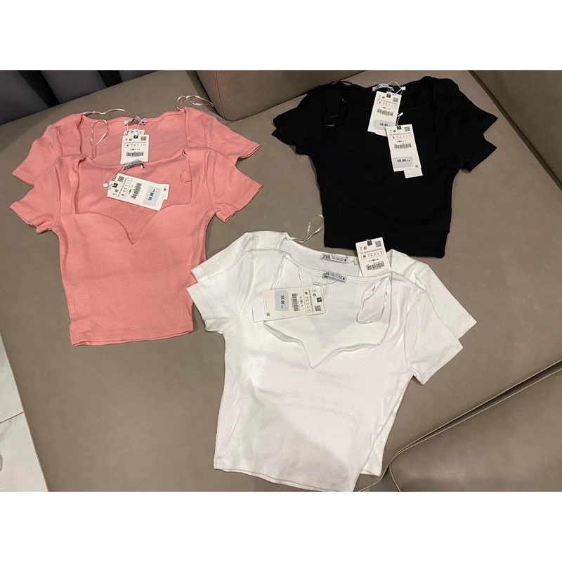 Áo crop top Zara auth có sẵn