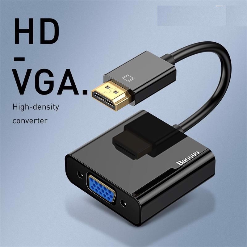 Đầu chuyển cổng HDMI sang VGA/ Audio AUX 3.5mm Baseus HD Converter