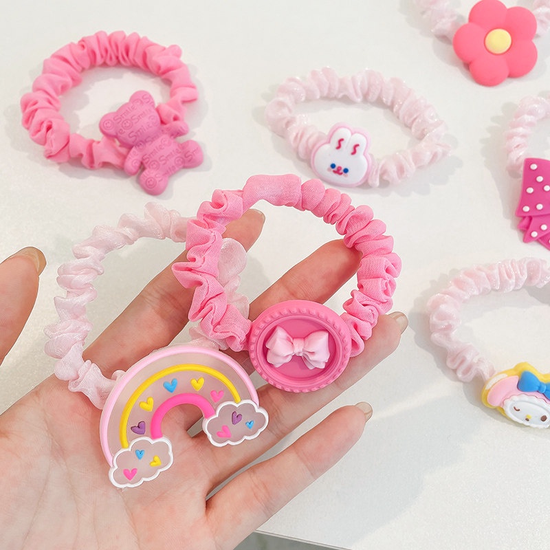 Bộ 10 Băng Đô Hoạt Hình Dễ Thương Cho Bé Gái