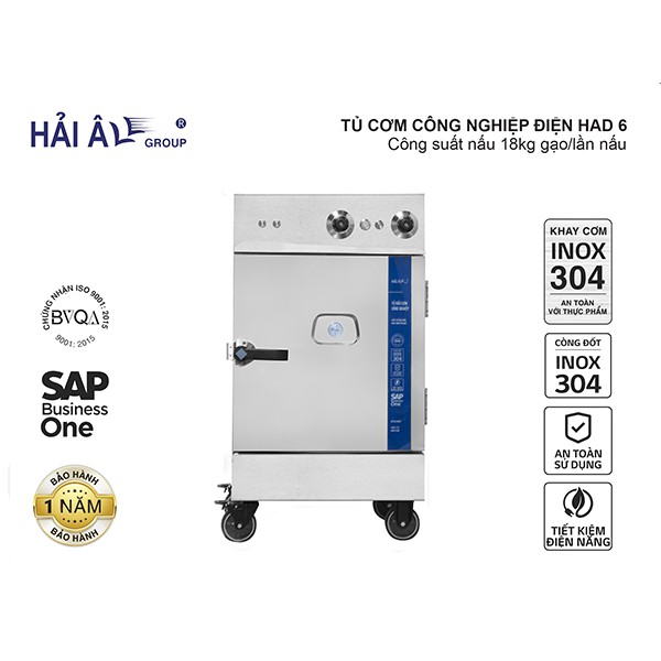 Tủ Nấu Cơm Công Nghiệp Hải Âu HAD 6