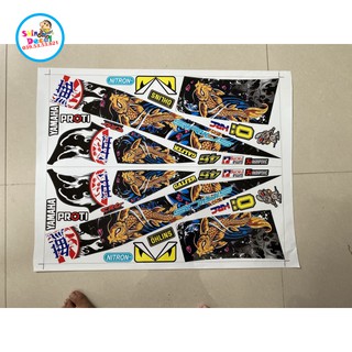 [SHIN DECAL] Tem xe SIRIUS CÁ CHÉP DÁN XE ĐEN