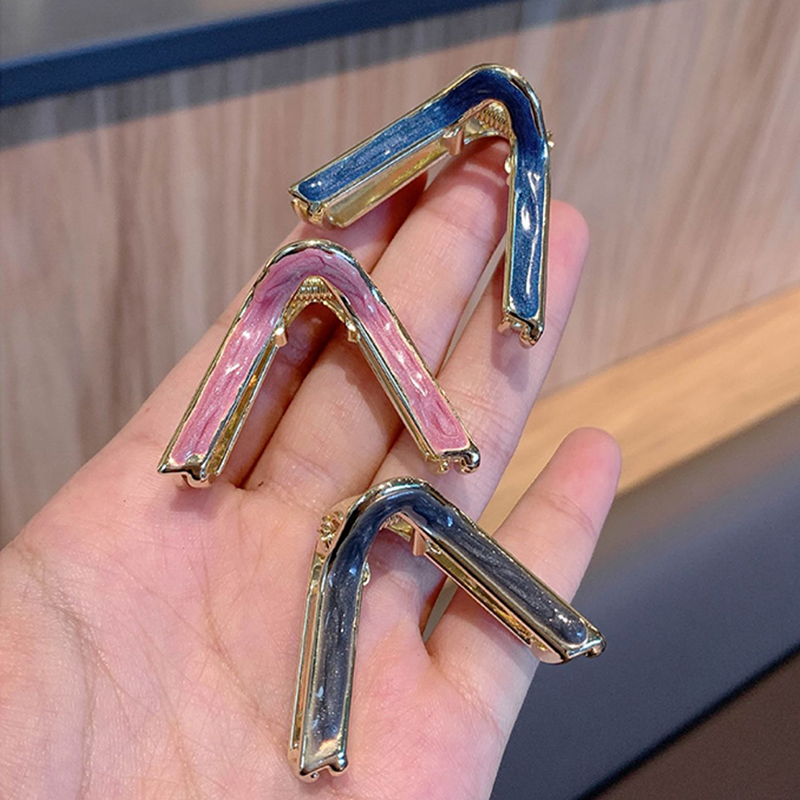 Kẹp Tóc Kim Loại Hình Chữ V Nhiều Màu Sắc Cho Nữ