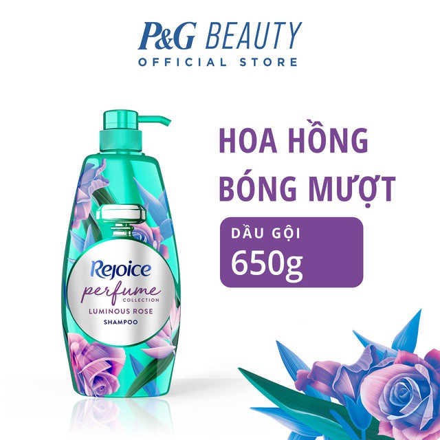 Dầu gội Rejoice nước hoa hương hoa hồng 650 gam