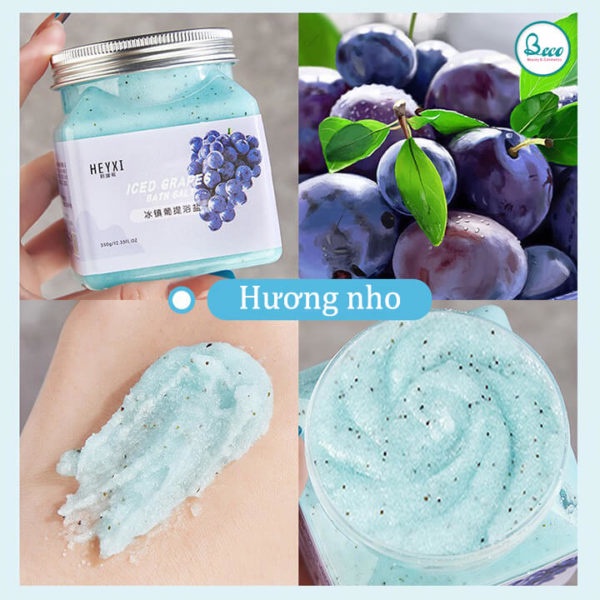 Muối Tắm Tẩy Da Chết Hoa Qủa Heyxi Bath Salt Scrub 350g - BECO BC1317