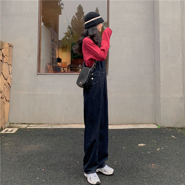 Yếm Bò Dáng Dài Dáng Suông UNISEX Cho Nam Nữ Có Size - Màu Xanh Đậm | BigBuy360 - bigbuy360.vn