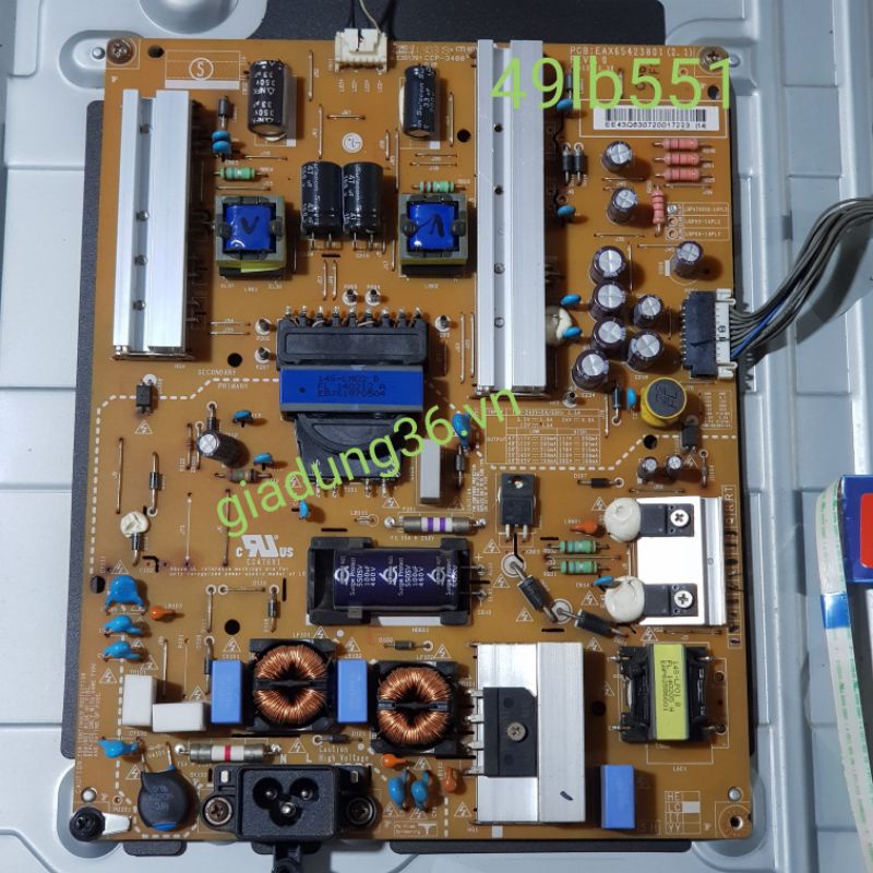 Bo mạch nguồn tivi LG 42lb551 49lb551