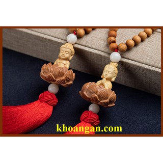 Phật ngự đài sen trang trí ô tô