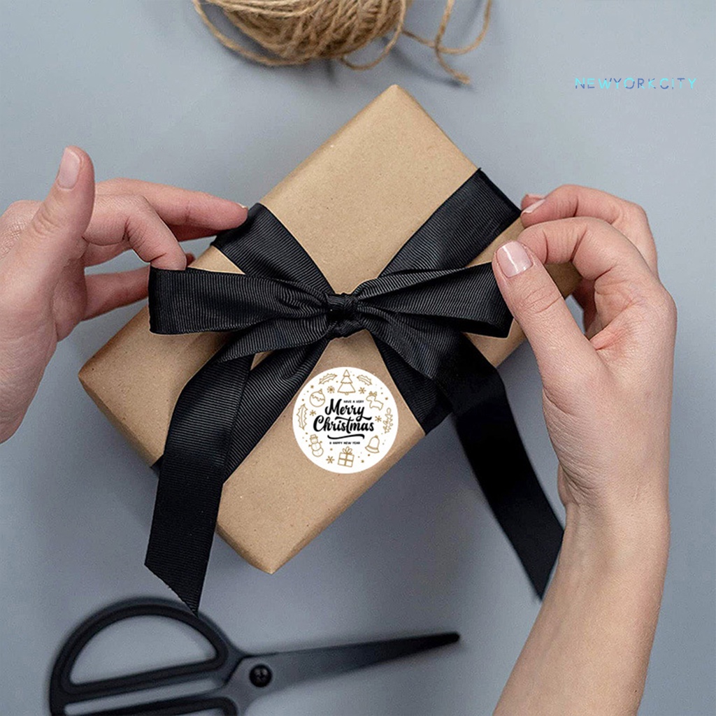 Cuộn 500 Sticker Hoạt Hình Dán Trang Trí Giáng Sinh