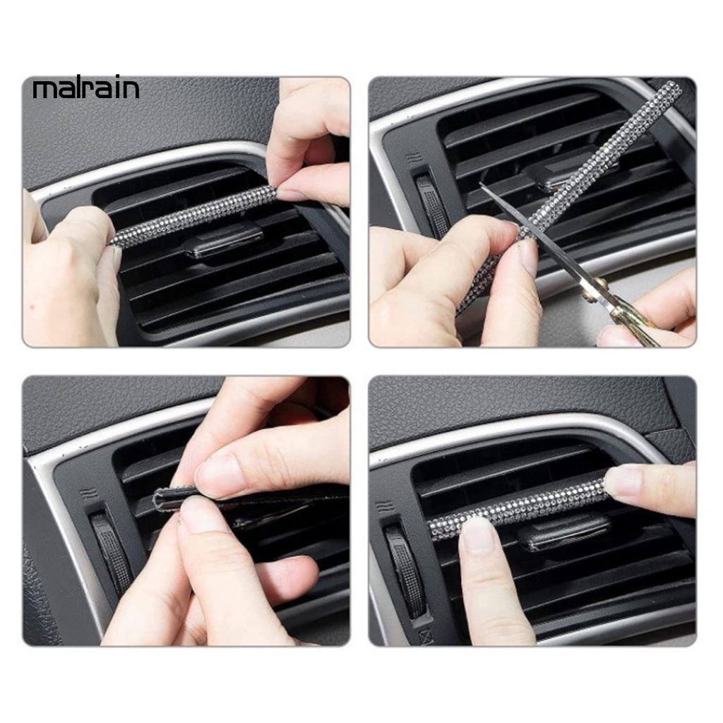 Dải Dán Trang Trí Lỗ Thông Gió Máy Điều Hòa Xe Hơi Màu Sắc Tươi Sáng